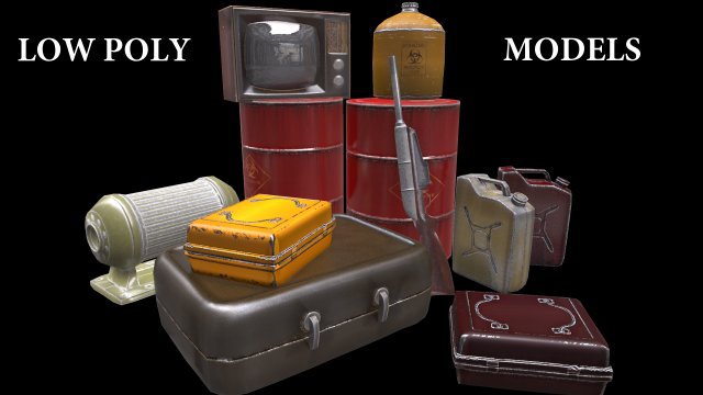low poly models 3D 모델 .c4d .max .obj .3ds .fbx .stl .blend 