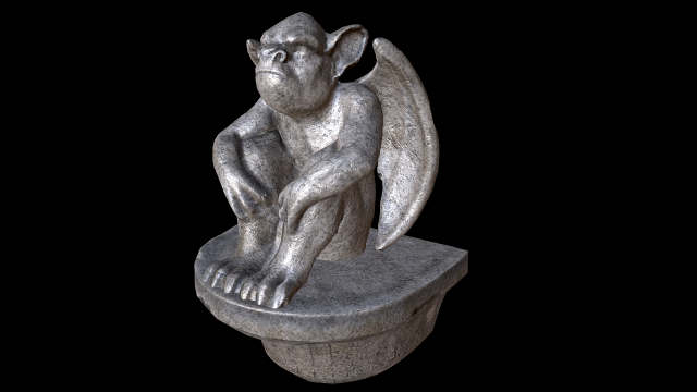 gargoyle 3Dモデル .c4d .max .obj .3ds .fbx .stl .blend 