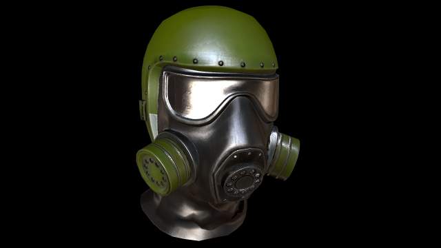 gas mask 3D Model .c4d .max .obj .3ds .fbx .stl .blend 