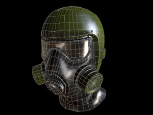 maschera antigas Modello 3D