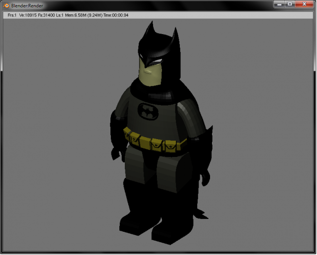 batman lego 3D Model .c4d .max .obj .3ds .fbx .stl .blend 