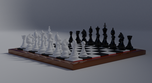 classic chess 3D 프린트 모델 .c4d .max .obj .3ds .fbx .stl .blend