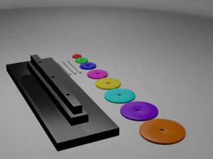 towers of hanoi 3D Print Model