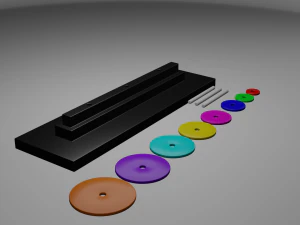 towers of hanoi 3D Print Model