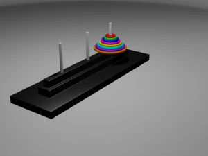towers of hanoi 3D Print Model