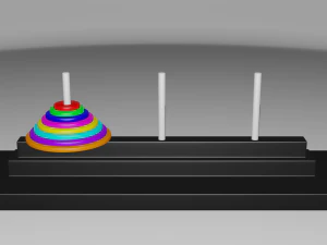 towers of hanoi 3D Print Model
