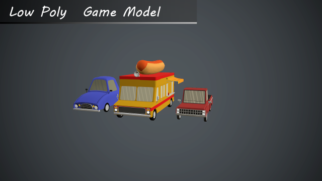 cars lowpoly 3D Модель .c4d .max .obj .3ds .fbx .stl .blend 