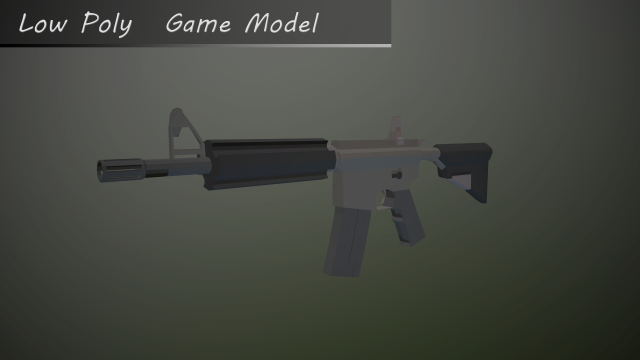 m4a4 3D Модель .c4d .max .obj .3ds .fbx .stl .blend 