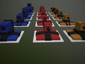 turrels lowpoly 3D Model