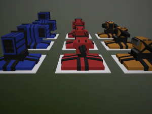 turrels lowpoly 3D Model