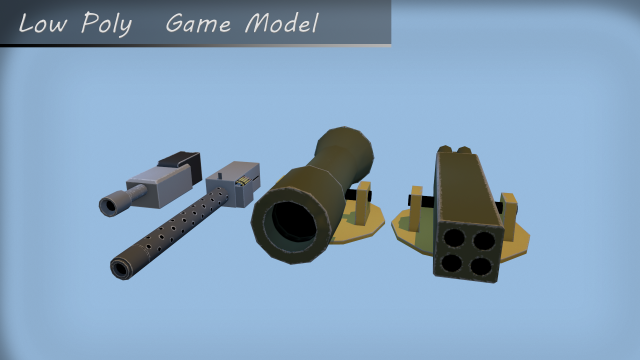 turret 3D-Modell .c4d .max .obj .3ds .fbx .stl .blend 