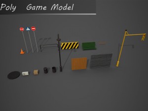 city props pack Modello 3D