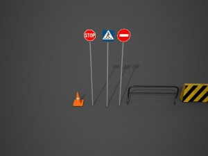 city props pack Modèle 3D
