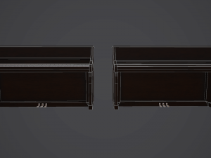 old piano 3Dモデル