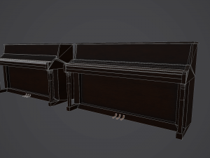 old piano 3Dモデル