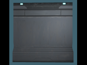 scifi wall Modello 3D