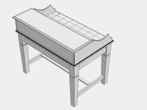scrivania 01 Modello 3D