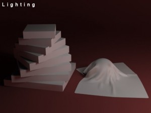 colored glasses  studio lighting 3D मॉडल