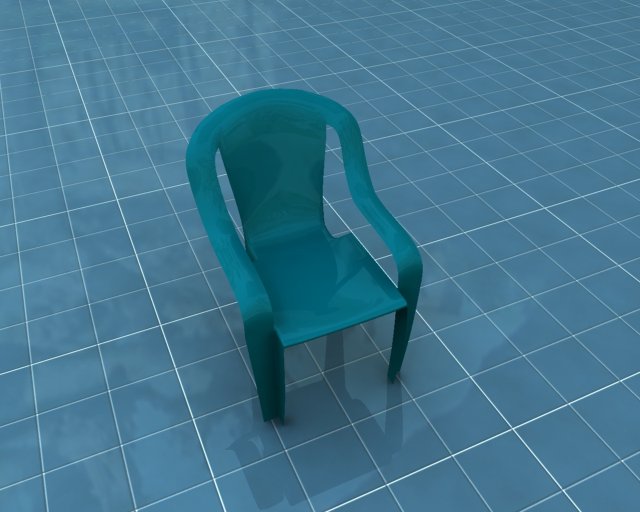 plastic chair 3D मॉडल .c4d .max .obj .3ds .fbx .stl .blend 