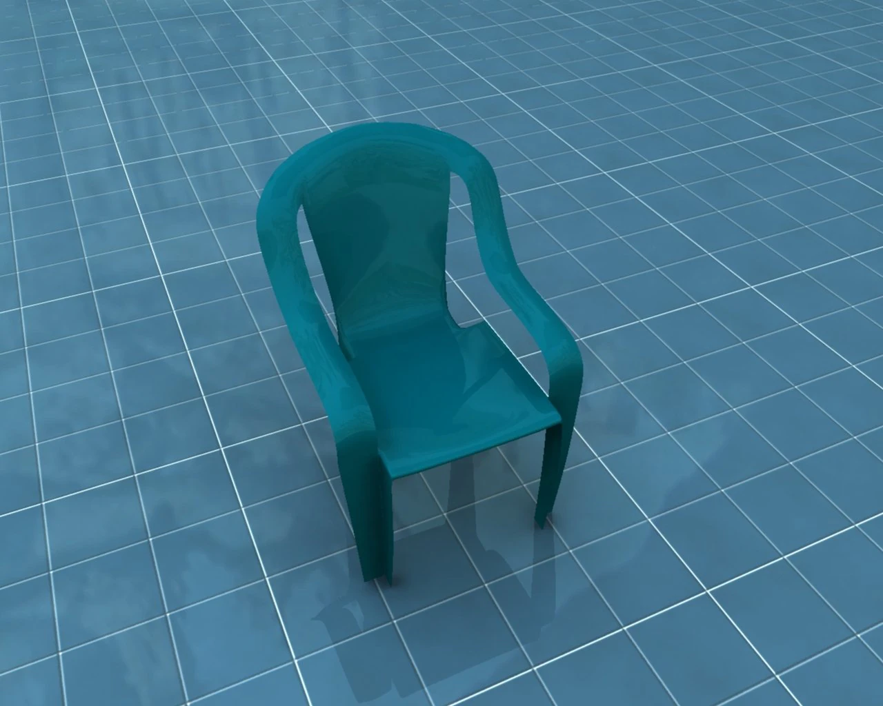 plastic chair 3D Model .c4d .max .obj .3ds .fbx .stl .blend 