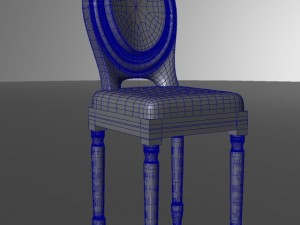 louis chair 3D 모델