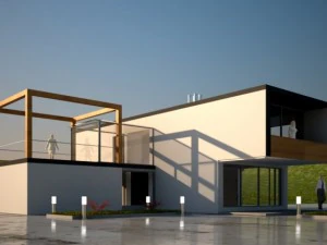 घर आधुनिक 3D मॉडल