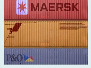 cargo containers Model 3D
