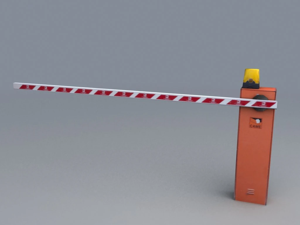 parking barier 3D Model .c4d .max .obj .3ds .fbx .stl .blend 