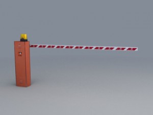 parking barier Modello 3D
