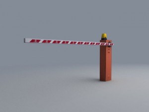 parking barier Modello 3D