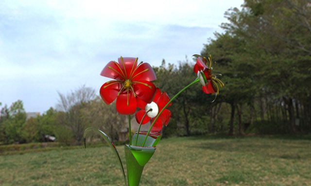 alive flower 3D 모델 .c4d .max .obj .3ds .fbx .stl .blend 
