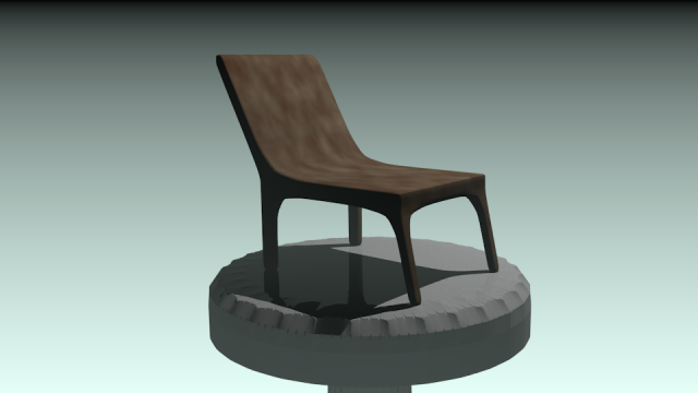 dht chair  simple 11 3D Model .c4d .max .obj .3ds .fbx .stl .blend 