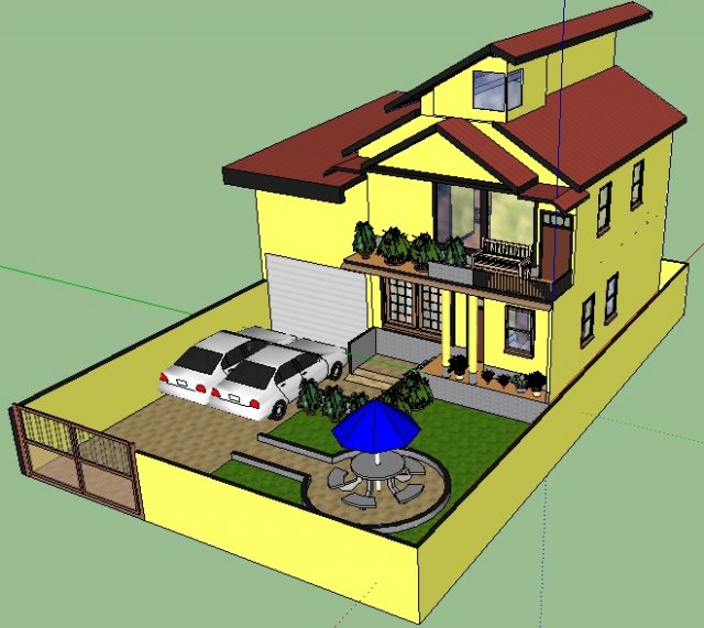 dht house minirana 11 3D Model .c4d .max .obj .3ds .fbx .stl .blend 