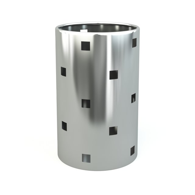 wastepaper basket  squaro 3D Model .c4d .max .obj .3ds .fbx .stl .blend 
