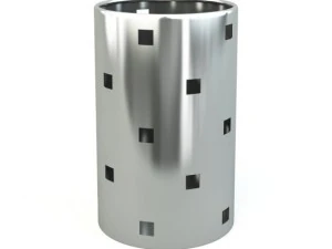 cesto de lixo quadrado Modelo 3D