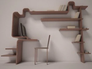 biblioteca m&uacute;ltiple Modelo 3D