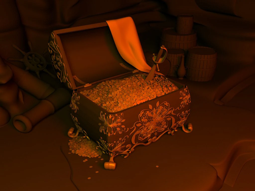 dead mans chest 3D Model .c4d .max .obj .3ds .fbx .stl .blend
