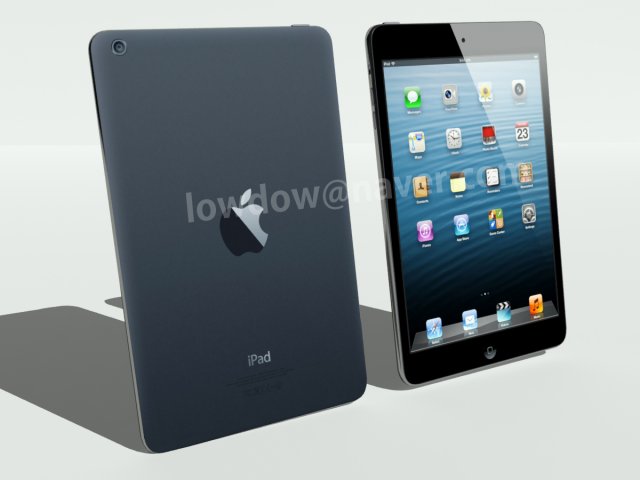 ipadmini 3D Model .c4d .max .obj .3ds .fbx .stl .blend 