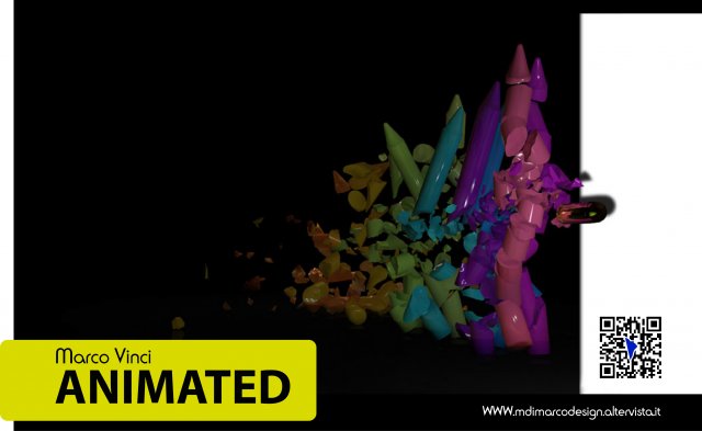color shot  animated  marco vinci 3D Model .c4d .max .obj .3ds .fbx .stl .blend 