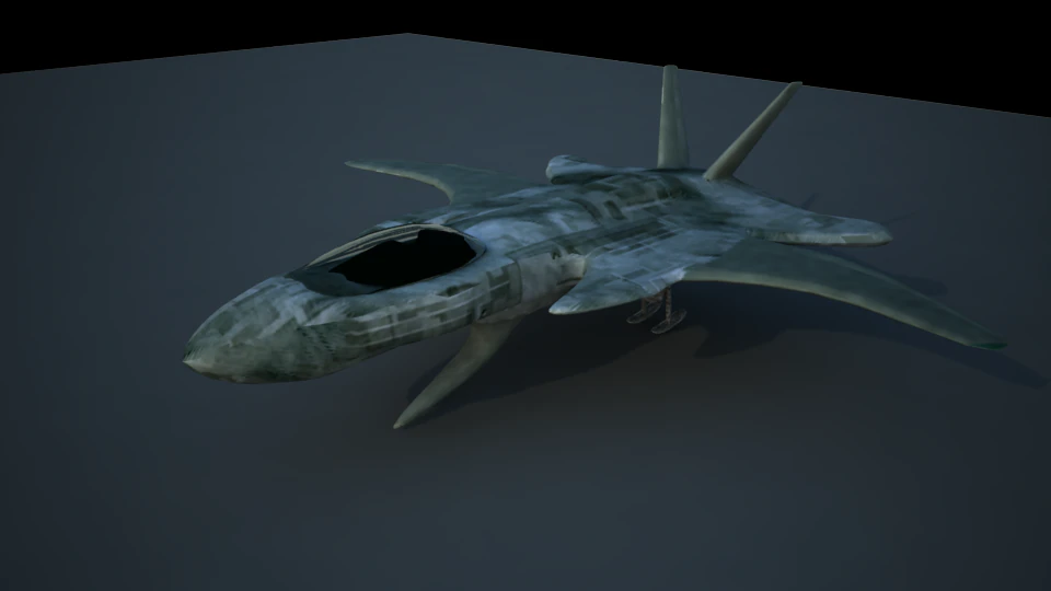 rigged space shipe design 3D Model .c4d .max .obj .3ds .fbx .stl .blend 
