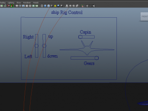 rigged space shipe design 3D 模型