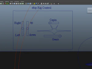 rigged space shipe design 3D Model