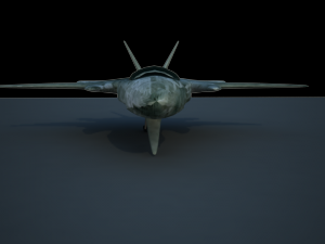 rigged space shipe design 3D 模型