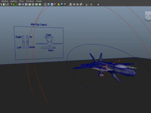 rigged space shipe design 3D Model