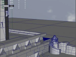low poly castel v-ray setup 3D Model