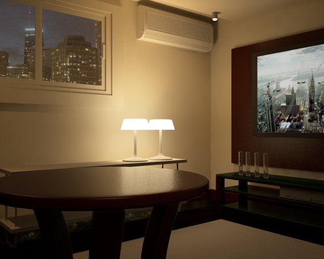 small room 3D 모델 .c4d .max .obj .3ds .fbx .stl .blend 