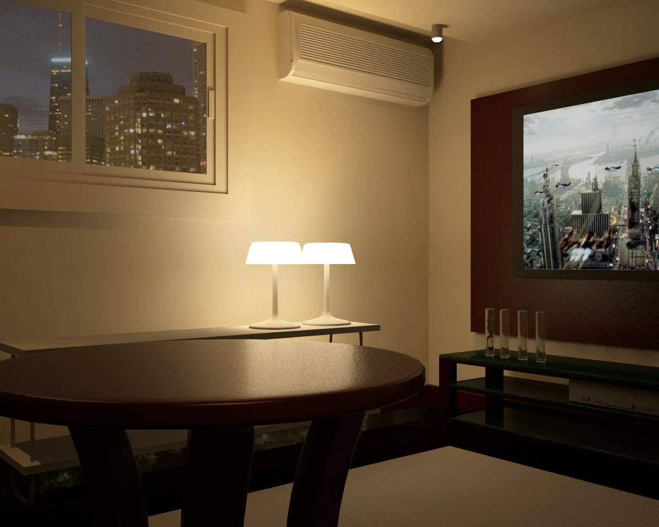 small room 3D Model .c4d .max .obj .3ds .fbx .stl .blend 