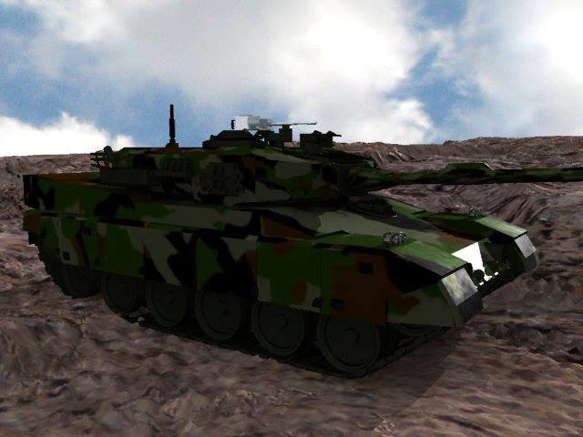 танк 3D Модель .c4d .max .obj .3ds .fbx .stl .blend 