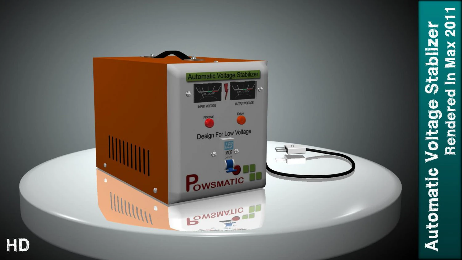 autimatic voltage stablizer 3D Model .c4d .max .obj .3ds .fbx .stl .blend 