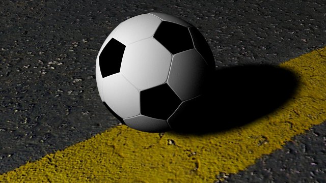 football 3D Model .c4d .max .obj .3ds .fbx .stl .blend 